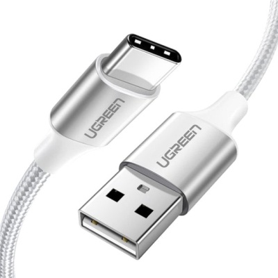 Дата кабель USB 2.0 AM to Type-C 1.5m 3.0A 18W US288 White Ugreen (60132)