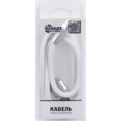 Дата кабель USB 2.0 AM to Type-C 1.0m white Dengos (PLS-TC-NS-WHITE)