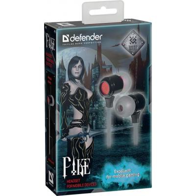 Наушники Defender Pike Black-Red (64452)