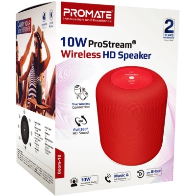 Акустична система Promate Boom-10 Red (boom-10.red)