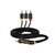 Кабель мультимедийный 3RCA (M) -3RCA (M), Al, black, 1.8m 2E (2EW-9670)