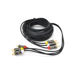 Кабель мультимедійний 3xRCA M to 3xRCA M 5.0m black VEGGIEG (YT-AV304)