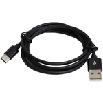 Дата кабель USB 2.0 AM to USB-C 1.0m 2.4A black Patron (CAB-PN-USB-TYPEC-1-B)