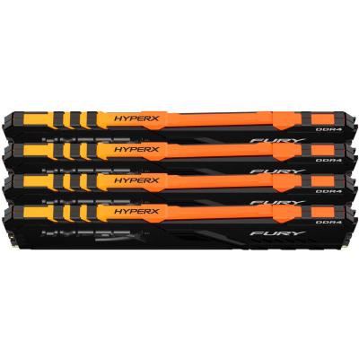 Модуль памяти для компьютера DDR4 64GB (4x16GB) 3600 MHz HyperX Fury Black HyperX (Kingston Fury) (HX436C18FB4AK4/64)