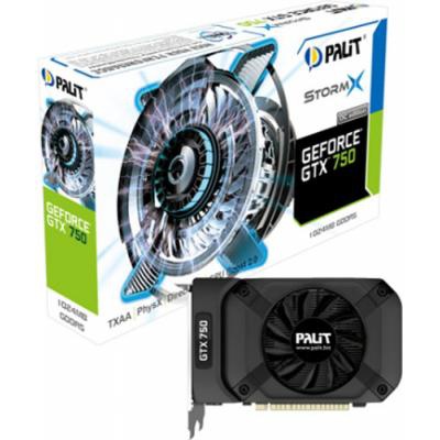 Видеокарта PALIT GeForce GTX750 1024Mb STORMX OC (NE5X750S1301-1073F)