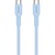 Дата кабель USB-C to USB-C 1.0m OnWire 60CL C-C 60W COLOR Braided 1m Light Blue Canyon (CND-CCAP60AB10LBL)