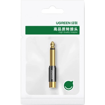 Перехідник 6.35mm M to RCA F AV169 black UGREEN (80731)