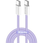 Дата кабель USB-C to USB-C 1.0m 60W 3.0А purple ColorWay (CW-CBPDCC061-PU)