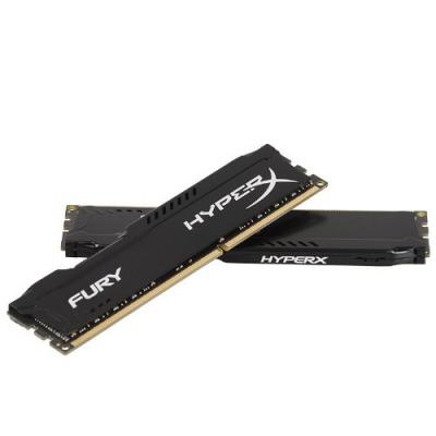 Модуль памяти для компьютера DDR3 8Gb (2x4GB) 1600 MHz HyperX Fury Black Kingston Fury (ex.HyperX) (HX316C10FBK2/8)