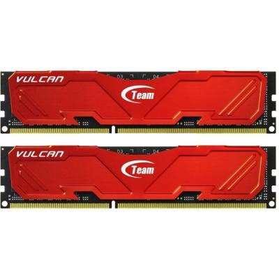 Модуль памяти DDR-3 16GB (2x8GB) 1600 MHz Vulcan Red Team (TLRED316G1600HC9DC01)