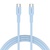 Дата кабель USB-C to USB-C 1.0m OnWire 60CL C-C 60W COLOR Braided 1m Light Blue Canyon (CND-CCAP60AB10LBL)