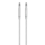 Кабель мультимедийный jack 3.5mm - jack 3.5mm Premium 1.2m, silver Belkin (AV10164BT04-SLV)