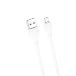 Дата кабель USB 2.0 AM to Micro 5P 1.0m 2.1A white XO (NB200-M-WH)