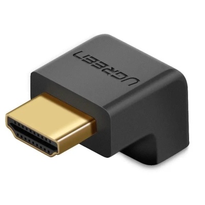 Перехідник HDMI M to HDMI F 90° corner Down HD112 black UGREEN (20109)