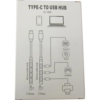 Концентратор Dynamode USB Type-C + USB-A to 1хUSB-C 3.0 1хUSB-A 3.0 2xUSB-A 2.0 dark grey (DM-UH-314AC)