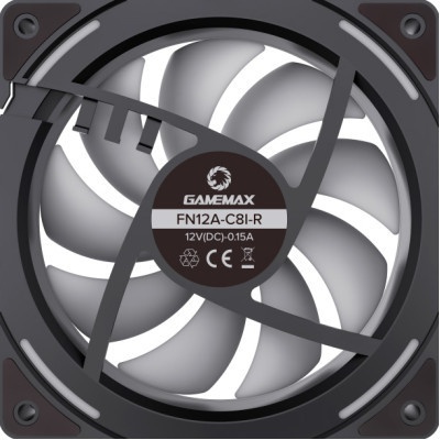 Кулер до корпусу Gamemax KF300R BK