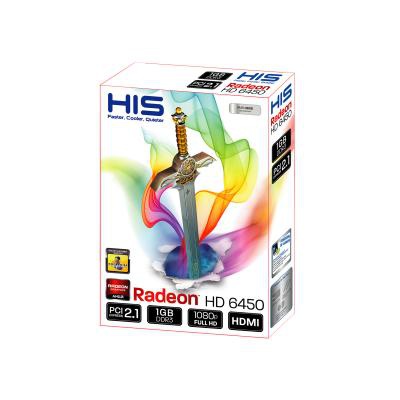 Видеокарта Radeon HD 6450 1024MB HIS (H645F1G)