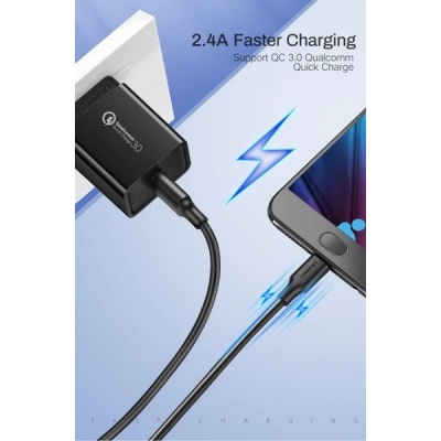 Дата кабель USB 2.0 AM to Micro 5P 1.5m US289 (Black) Ugreen (60137)