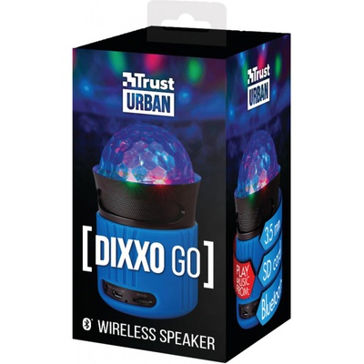 Акустическая система Trust Dixxo Go Wireless Bluetooth Speaker with party lights - blue (21347)