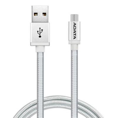 Дата кабель USB 2.0 – Micro USB 1.0m Silver ADATA (AMUCAL-100CMK-CSV)