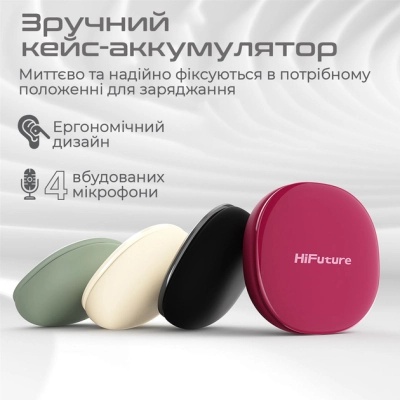 Навушники HiFuture FlyBuds4 Matcha Green (flybuds4.matchagreen)