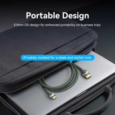 Кабель мультимедійний HDMI M to HDMI mini M 2.0m V2.1 8K 60Hz green Vention (AGJGH)