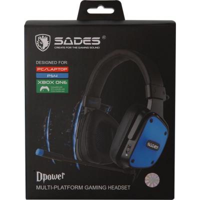 Наушники SADES Dpower Black/Blue (SA722-B-BL)