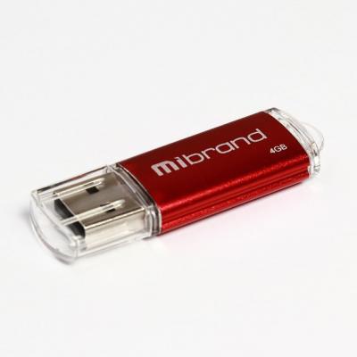 USB флеш накопичувач Mibrand 4GB Cougar Red USB 2.0 (MI2.0/CU4P1R)