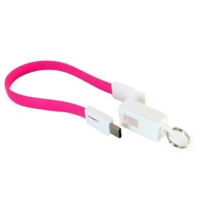 Дата кабель USB 2.0 AM to Type-C 0.18m pink Extradigital (KBU1788)