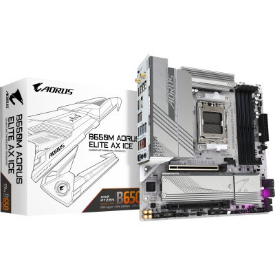 Материнська плата GIGABYTE B650M AORUS ELITE AX ICE (B650M A ELITE AX ICE)