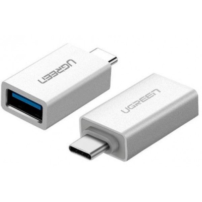 Перехідник OTG USB 3.0 AF to USB-C US173 White UGREEN (30155)