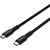 Дата кабель USB-C to USB-C 1.0m OnWire 60CL C-C 60W COLOR Braided 1m Black Canyon (CND-CCAP60AB10B)