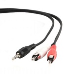 Кабель мультимедійний Jack 3.5mm папа/2RCA папа Cablexpert (CCA-458-15M)