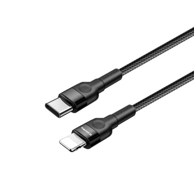 Дата кабель USB-C to Lightning 0.3m 3А black ColorWay (CW-CBPDCL054-BK)