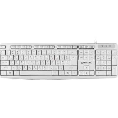 Клавіатура REAL-EL RK-513 USB White (EL123100047)