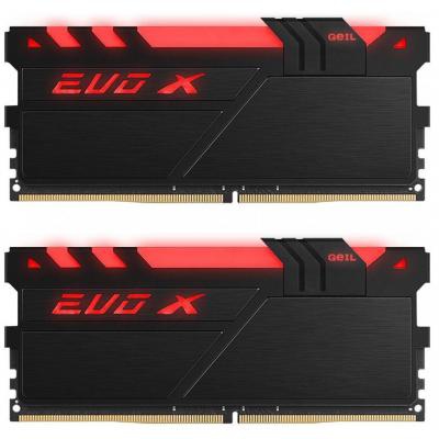 Модуль памяти для компьютера DDR4 32GB (2x16GB) 2400 MHz EVO X Black RGB LED GEIL (GEXB432GB2400C16DC)