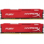 Модуль памяти для компьютера DDR4 16GB (2x8GB) 2400 MHz HyperX Fury RED Kingston (HX424C15FR2K2/16)