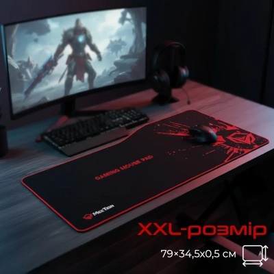 Килимок для мишки Meetion P100 Black/Red (MT-P100)