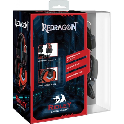 Наушники Redragon Ridley Black-Red (64204)