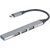 Концентратор Gembird USB-C to 1xUSB 3.1 + 3xUSB 2.0 silver (UHB-CM-U3P1U2P3-03)