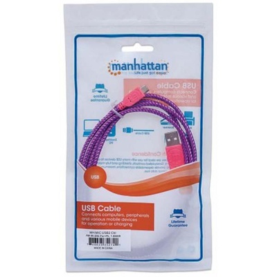 Дата кабель USB 2.0 AM to Micro 5P 1.8m Manhattan (352741)