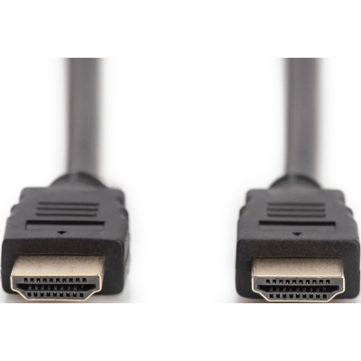 Кабель мультимедійний HDMI M to HDMI M 2.0m 4K60Hz w/Ethernet black Digitus (DB-330123-020-S)