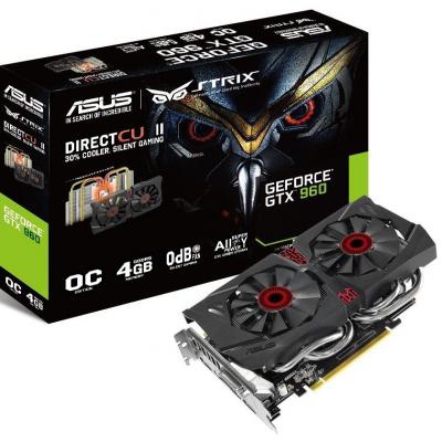 Видеокарта ASUS GeForce GTX960 4096Mb STRIX DC2 (STRIX-GTX960-DC2-4GD5)