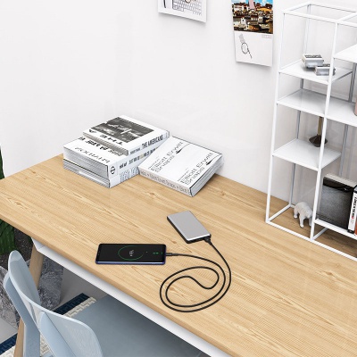 Дата кабель USB 2.0 AM to Type-C 1.0m BX30 Silicone 3A Black BOROFONE (BX30CB)