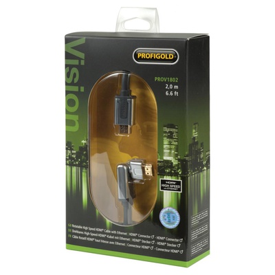 Кабель мультимедийный HDMI to HDMI 2.0m Bandridge (PROV1802)