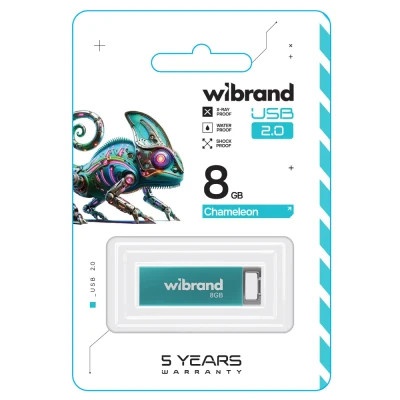 USB флеш накопичувач Wibrand 8GB Chameleon Light Blue USB 2.0 (WI2.0/CH8U6LU)