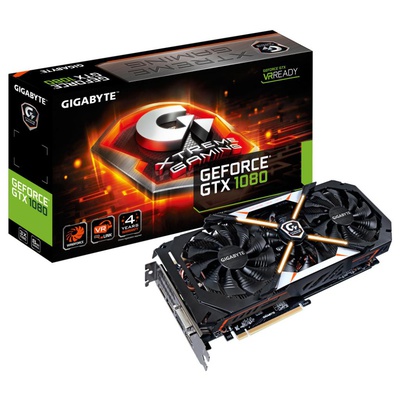 Видеокарта GIGABYTE GeForce GTX1080 8192Mb Xtreme Gaming (GV-N1080XTREME-8GD)