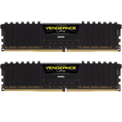 Модуль пам'яті для комп'ютера DDR4 16GB (2x8GB) 3600 MHz Vengeance LPX Black Corsair (CMK16GX4M2Z3600C18)