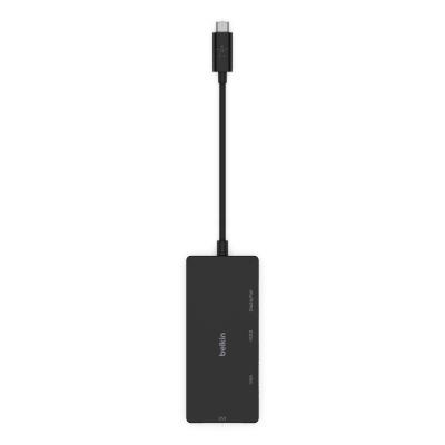 Переходник USB-C to HDMI, VGA, DVI, DisplayPort, black Belkin (AVC003BTBK)