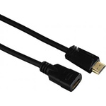 Кабель мультимедийный HDMI M to HDMI F 3.0m Hama (00122121)
